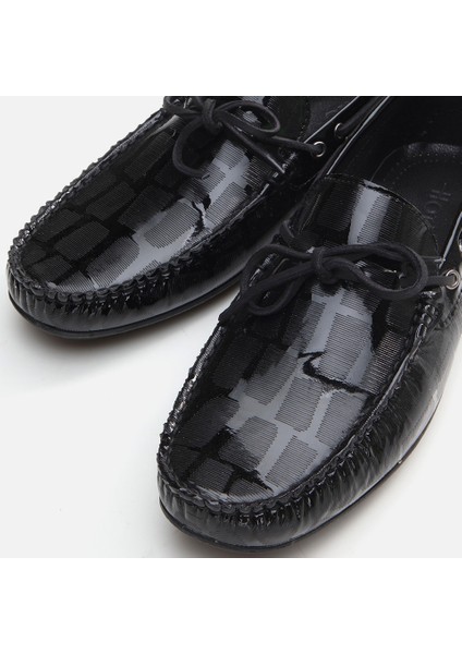 Hakiki Deri Siyah Erkek Loafer