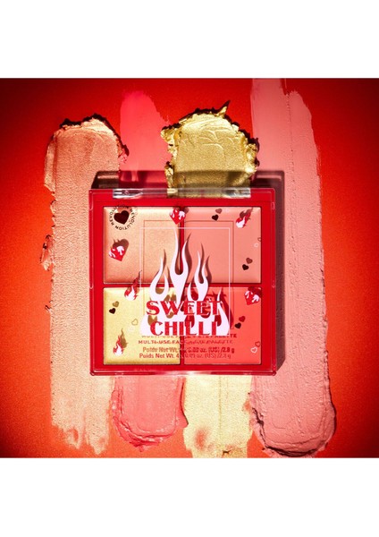 Sweet Chilli Cream Blush & Highlight Quad - Krem Allık Ve Aydınlatıcı 4'Lü