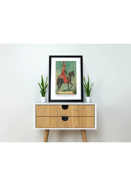 Süvari Sanatsal Tablo, Atlı Savaşçı Duvar Dekor Poster