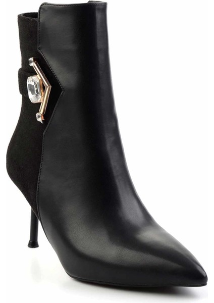Siyah Süet Kadın Bot & Bootie K02209029002 fiyatları
