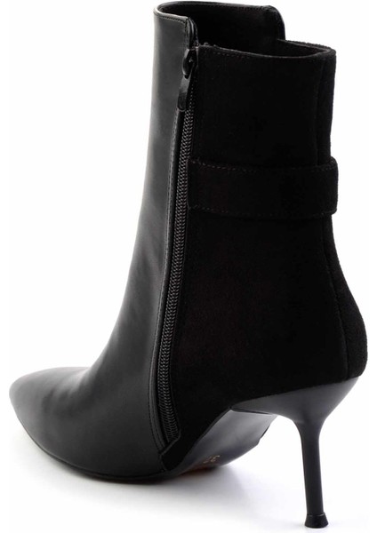 Siyah Süet Kadın Bot & Bootie K02209029002 modelleri