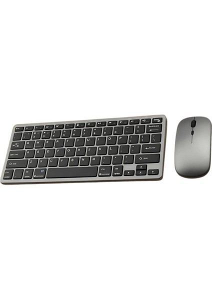 Premium Slim Süper Sessiz Klavye ve Mouse Seti, Telefon, Tablet, Pc, Tv Uyumlu Klavye Seti