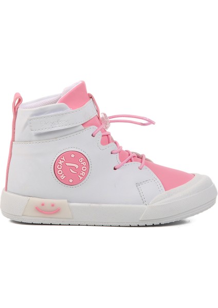 Walkway Beyaz-Pudra Unisex Bilek Boy Çocuk Sneaker Rocky 17-B