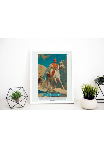 Atlı Şovalye Duvar Dekor Tablo, Modern Ofis Poster