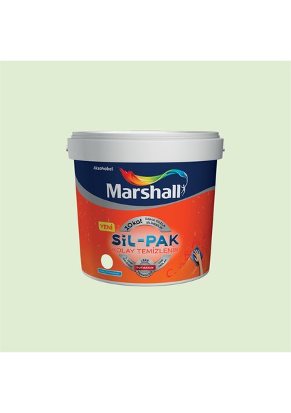 Buz Beyazı 15 Litre Sil-Pak Kolay Temizlenir Silinebilir Su Bazlı Iç Cephe Boyası (MARSHALL.5253658)