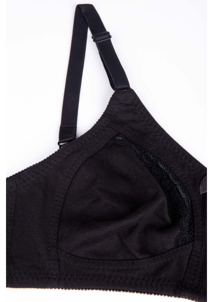 3662 Siyah Toparlayıcı Penye Sütyen