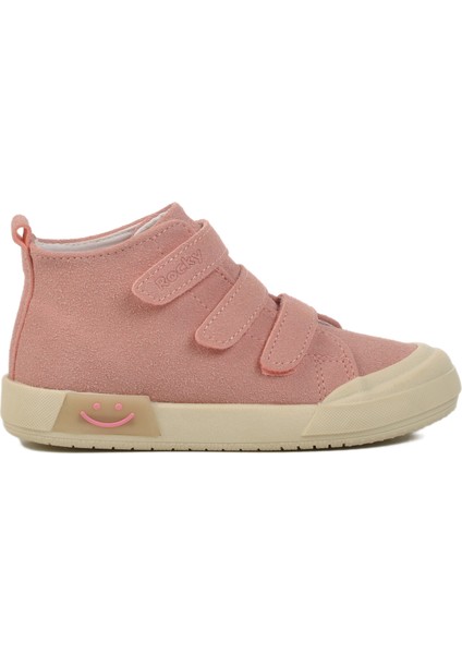 Walkway Pudra Unisex Cırtlı Çocuk Sneaker Rocky 34-P