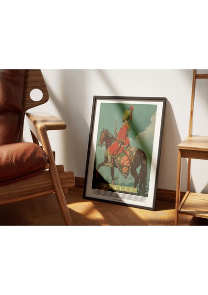 Atlı Şovalye Duvar Dekor Tablo, Modern Ofis Dekor Poster