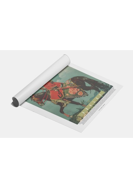 Atlı Şovalye Duvar Dekor Tablo, Modern Ofis Dekor Poster