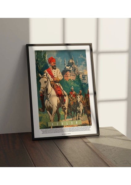 Atlı Şovalye Duvar Dekor Tablo, Modern Ev Dekor Poster