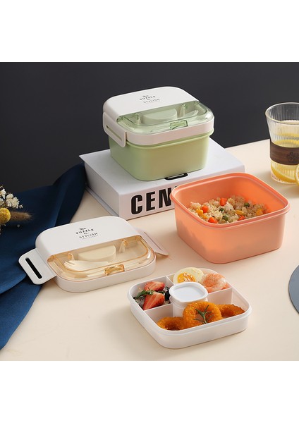 Çift Katmanlı Salata Öğle Yemeği Kutusu Taşınabilir Yemek Kabı (Yurt Dışından)