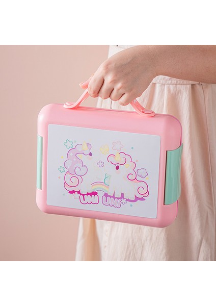 Cartoon Kids Lunch Box With Dividers (Yurt Dışından)