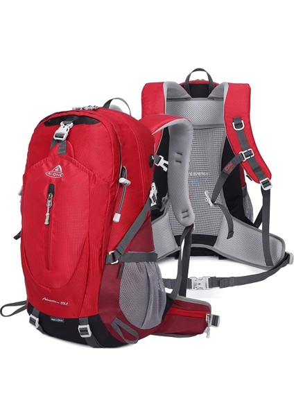 Outdoor Kamp ve Yürüyüş Sırt Çantası (38 Litre Kapasiteli) Kırmızı 9674