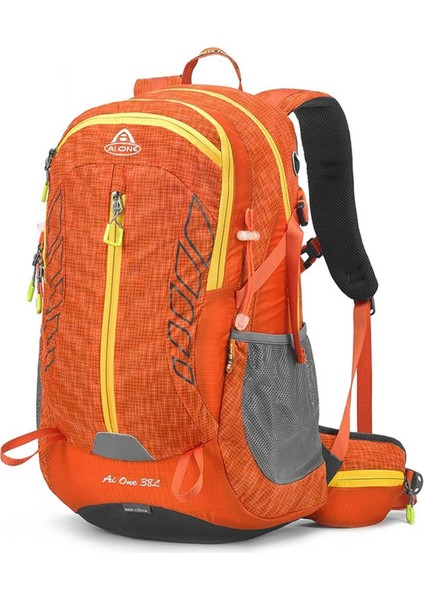 Outdoor Kamp ve Yürüyüş Sırt Çantası (38 Litre Kapasiteli) Turuncu 9922