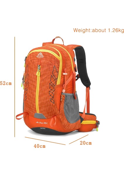 Outdoor Kamp ve Yürüyüş Sırt Çantası (38 Litre Kapasiteli) Turuncu 9922 fiyatları