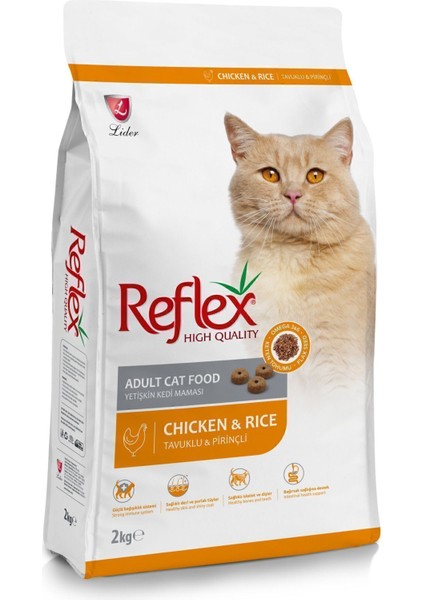 Tavuklu Pirinçli Yetişkin Kedi Maması 2 kg