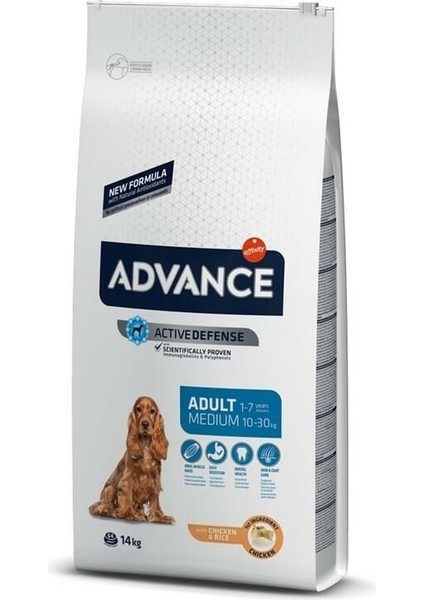 Advance Adult Medium Tavuklu Orta Irk Yetişkin Köpek Maması 14 kg - Petshopundan