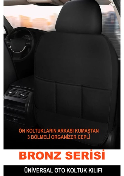 Ford Transıt Courıer 2014-UYUMLU Oto Koltuk Kılıfı Bronz Serisi - Bej