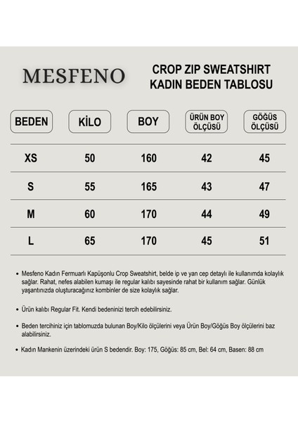 Kadın Fermuarlı Kapüşonlu Crop Sweatshirt indirimleri
