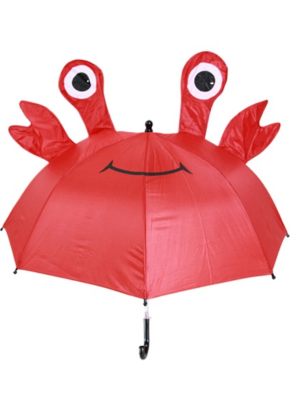 Kırmızı Yengeç Çocuk Çizgi Film Şemsiyesi (Yurt Dışından)