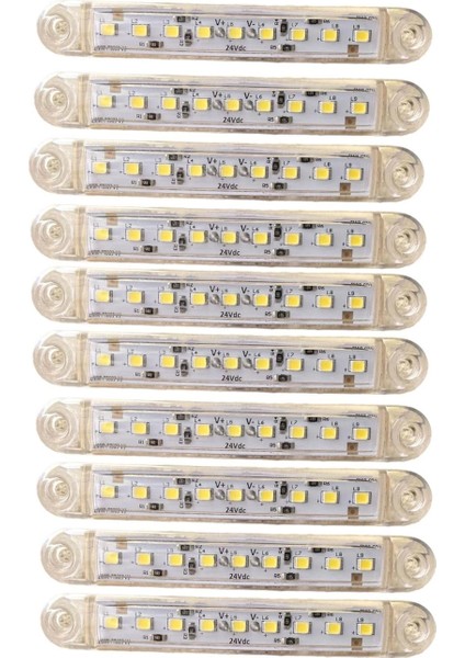 9 Ledli 10 Adet Parmak Led Beyaz