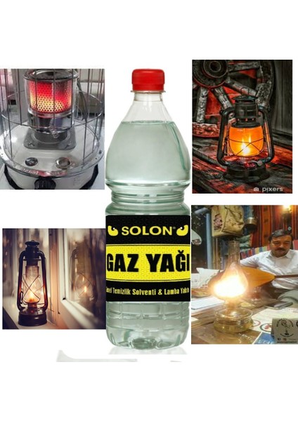 Gaz Yağı Lamba Yakıtı & Genel Temizlik Solventi 5 Adet 750ml.