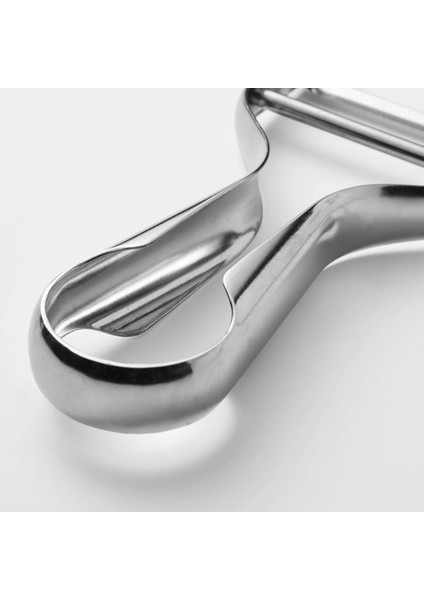 2'li Set Metal Soyacak Sapan ve Düz Soyma Bıçağı Ikea Patates Soyacağı