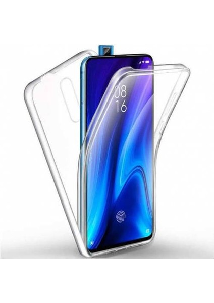 Xiaomi Mi Note 10 360 Derece Kılıf Kristal Silikon Şeffaf Soft Ön Arka