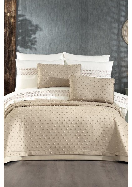 Manchester 9 Parça Çeyiz Seti Cappucino