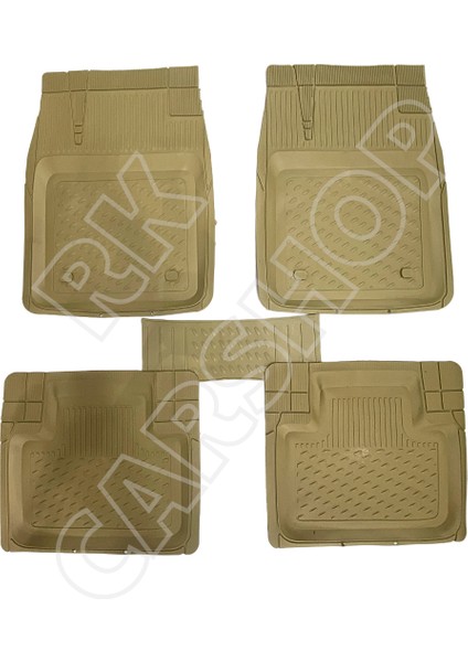 Üniversal Kokusuz Pvc Otomobil Paspası - Bej