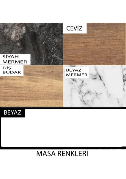 Açılır 60x100 cm mini silva ceviz masa 4 adet ece sandalye takım