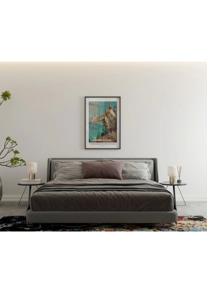 Atlı Şovalye Illüstrasyon Duvar Dekor Tablo, Modern Oturma Odası Dekor Poster modelleri