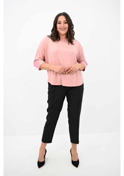 Kadın Büyük Beden Kolları Sim Detaylı Bluz 1855 fiyatları