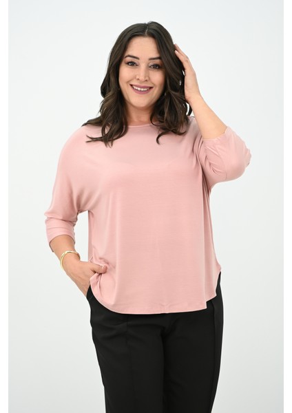 Kadın Büyük Beden Kolları Sim Detaylı Bluz 1855 fırsatları