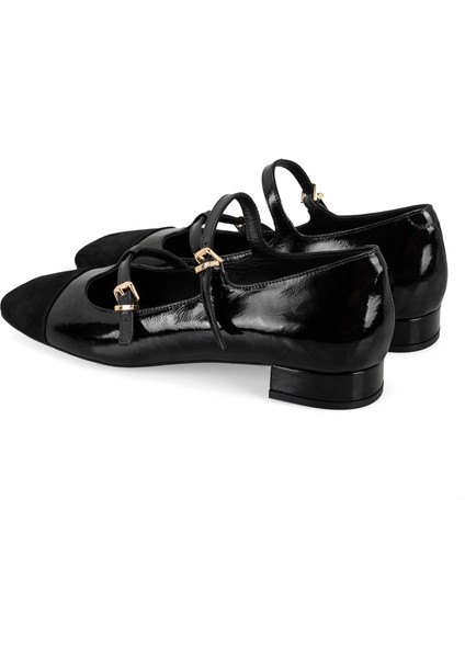 Elni Siyah Kadın Günlük Deri Ayakkabı indirimleri