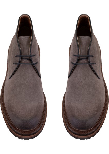 Callien Gri Erkek Bağcıklı Deri Bot indirimleri