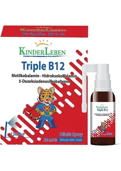 Kinderleben Triple B12 Vitamin B12 Sprey 20 ml