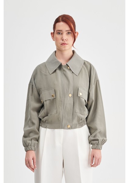 Kadın Geniş Yaka Modal Karışımlı Ceket fiyatları