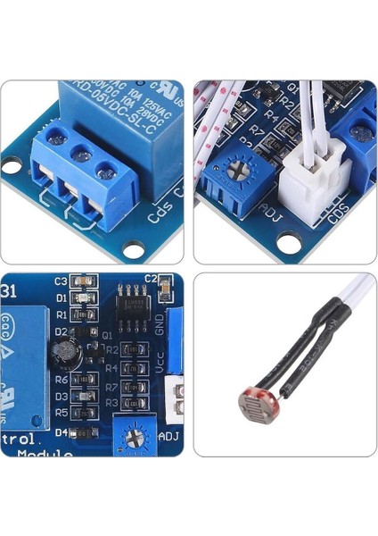 Devre Dünyası XH-M131 Ldr Işık Kontrollü Gece-Gündüz Algılayıcı Röle Modülü Dc 5V