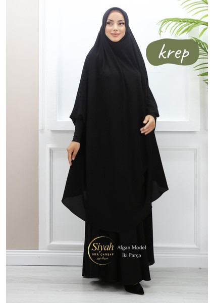 Afgan Iki Parça Sandy Kol Krep Çarşaf modelleri