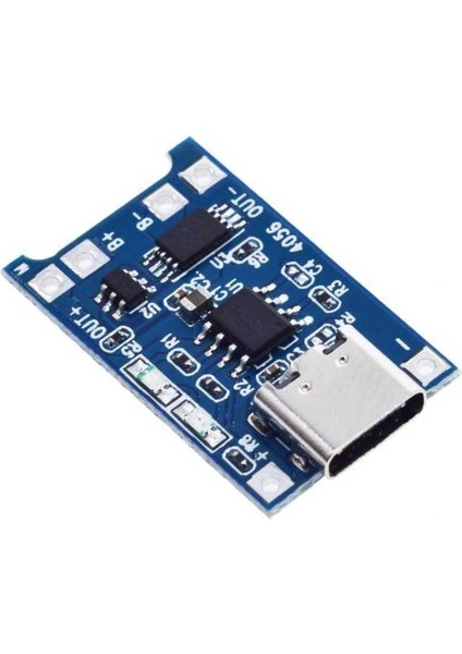 TP4056 Type-C 1s 3.7V Lipo, Li-Ion Pil Bms Korumalı Şarj Devresi