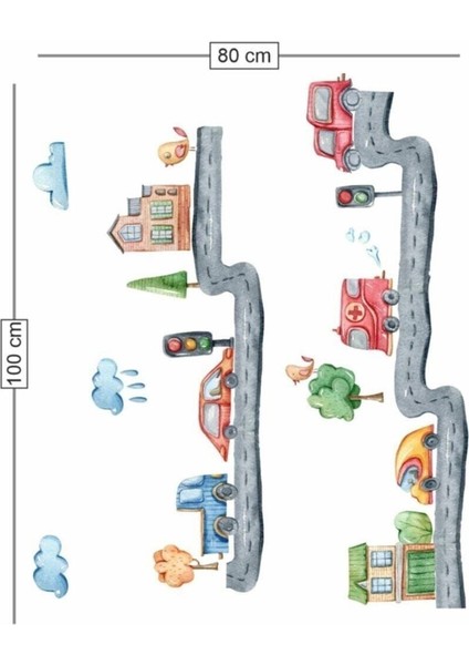 Trafik Set Çocuk Odası Duvar Sticker fırsatları