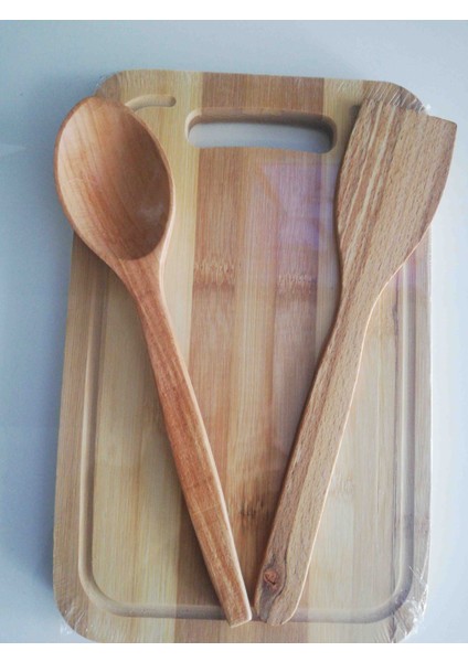 3'lü Ahşap Set