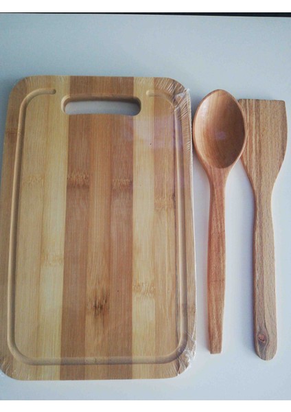 3'lü Ahşap Set