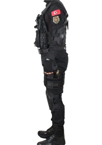 Siyah Askeri Kamuflaj Airsoft Askeri Takım (Bot Takıma Dahil Değildir) fiyatları