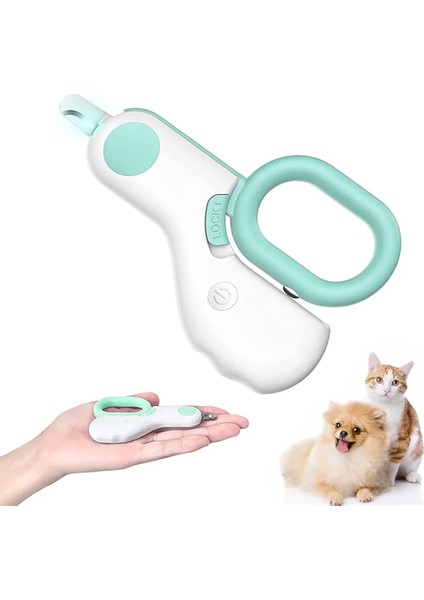 Işıklı Kedi Köpek Tırnak Makası Pet Evcil Hayvanları Için LED Aydınlatmalı Tırnak Makası