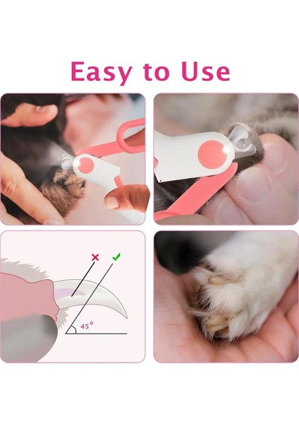 Işıklı Kedi Köpek Tırnak Makası Pet Evcil Hayvanları Için LED Aydınlatmalı Tırnak Makası fırsatları