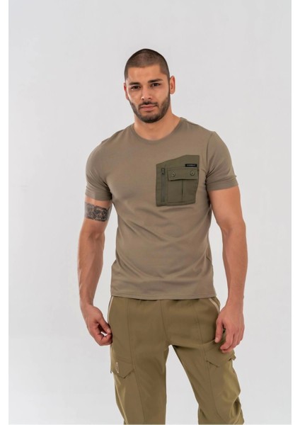 Combat Tshirt Yazlık Cepli Model - 811