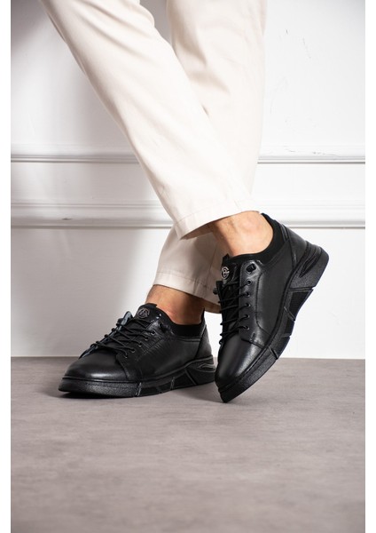 Erkek Deri Kışlık Kauçuk Taban Casual Ayakkabı Anatomik Hafif Taban Ayakkabı fırsatları