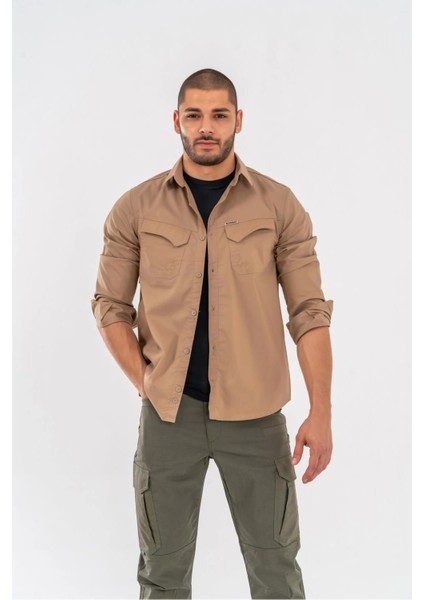 Combat Tactical Bej Koruma Gömlek - 428